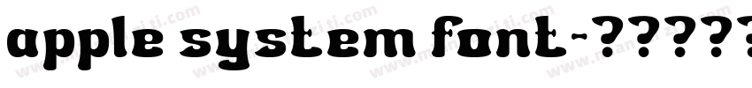 apple system font字体转换